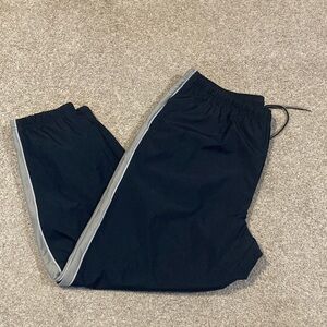 Roundtree & Yorke Kids Black Joggers with Gray Stripe